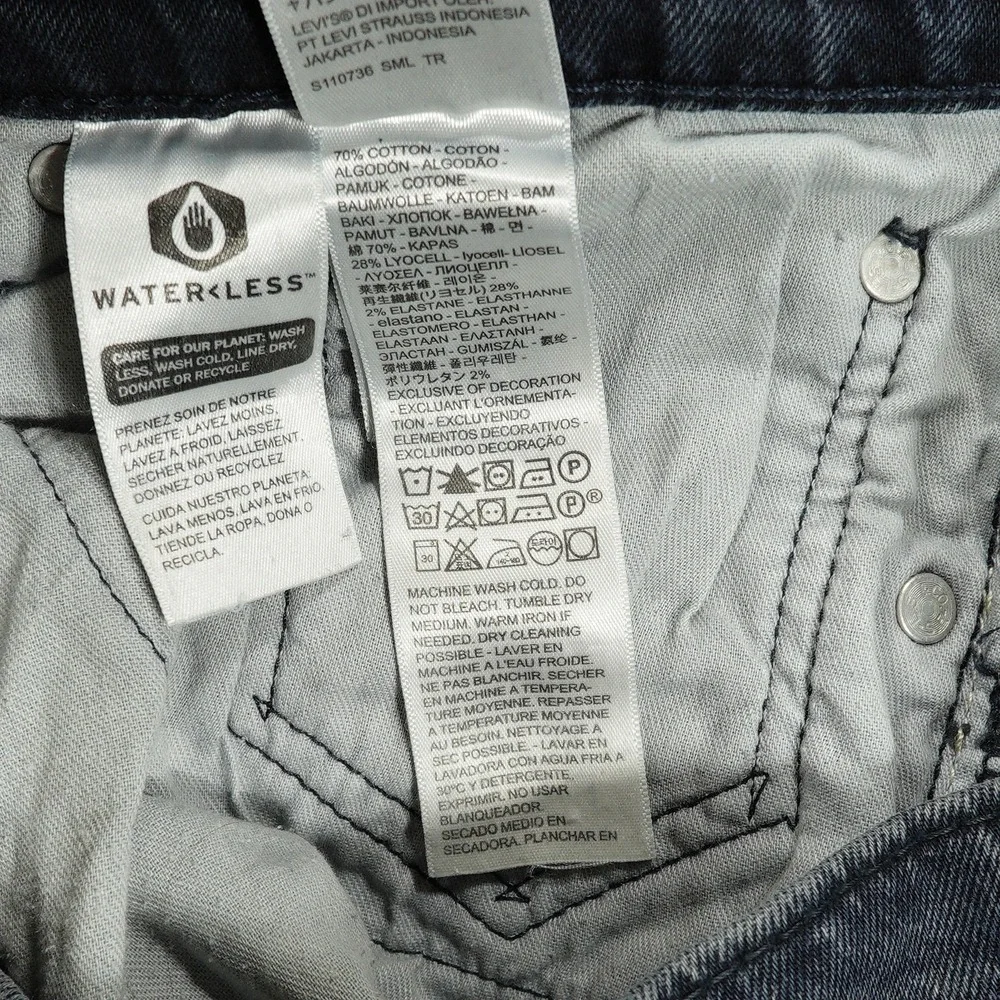 Levis 511 Jeans Mens 31x28 Blue Slim Fit Tapered Leg Stretch Denim Dark Wash